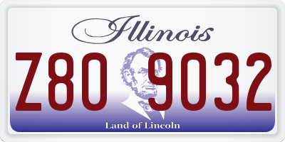 IL license plate Z809032