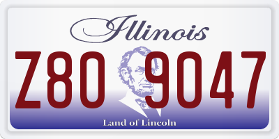 IL license plate Z809047