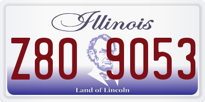 IL license plate Z809053