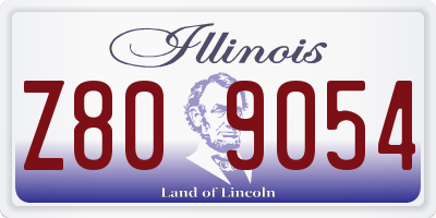 IL license plate Z809054