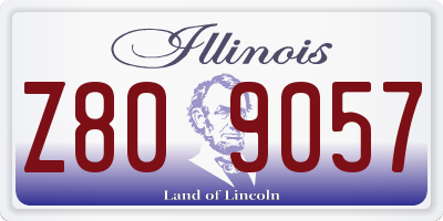 IL license plate Z809057