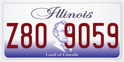 IL license plate Z809059