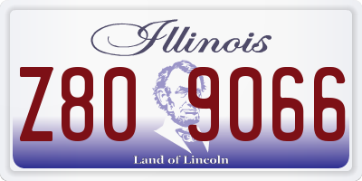 IL license plate Z809066