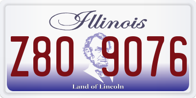 IL license plate Z809076
