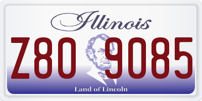 IL license plate Z809085