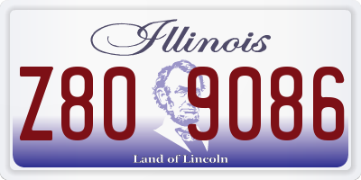 IL license plate Z809086