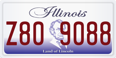 IL license plate Z809088