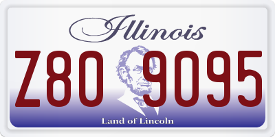 IL license plate Z809095