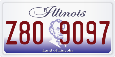 IL license plate Z809097