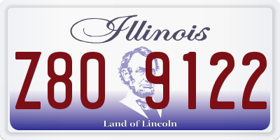 IL license plate Z809122