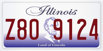 IL license plate Z809124