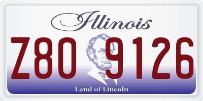 IL license plate Z809126