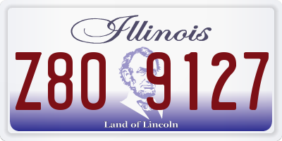 IL license plate Z809127