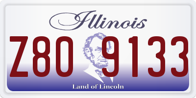 IL license plate Z809133