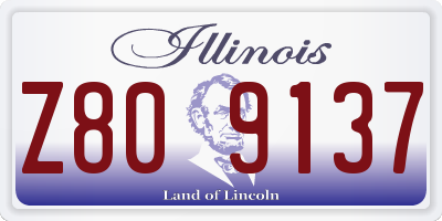 IL license plate Z809137