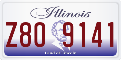 IL license plate Z809141