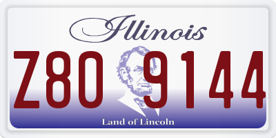 IL license plate Z809144