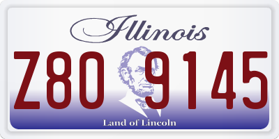 IL license plate Z809145