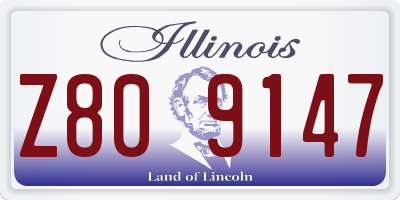 IL license plate Z809147