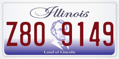 IL license plate Z809149