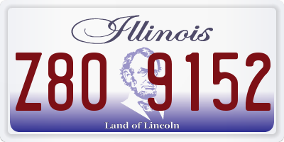 IL license plate Z809152