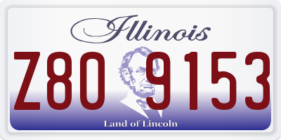 IL license plate Z809153