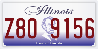 IL license plate Z809156