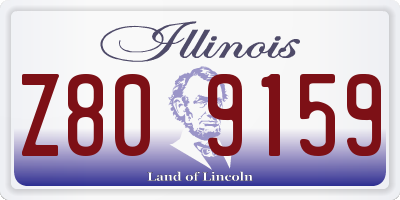 IL license plate Z809159