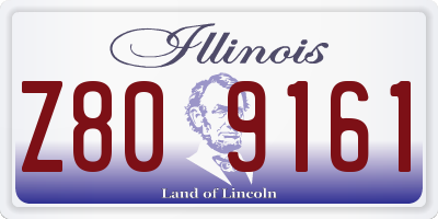 IL license plate Z809161