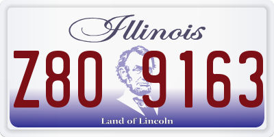 IL license plate Z809163