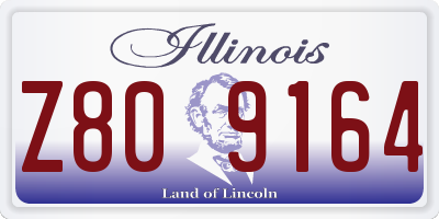IL license plate Z809164