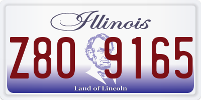 IL license plate Z809165