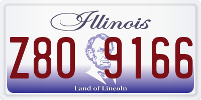 IL license plate Z809166