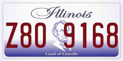 IL license plate Z809168