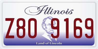 IL license plate Z809169