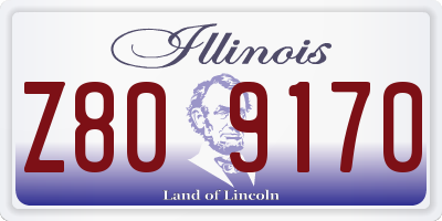 IL license plate Z809170