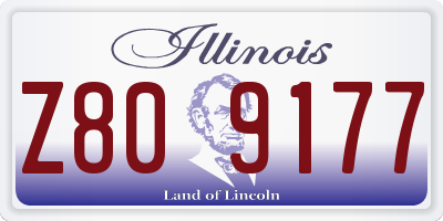 IL license plate Z809177