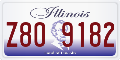 IL license plate Z809182