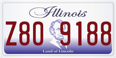 IL license plate Z809188