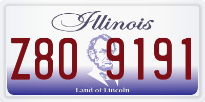 IL license plate Z809191