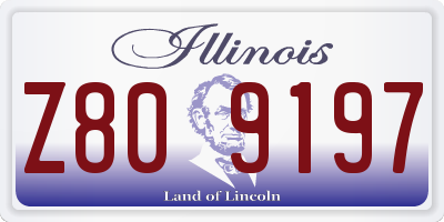 IL license plate Z809197