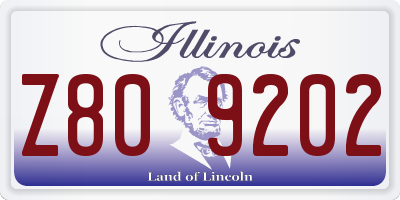 IL license plate Z809202