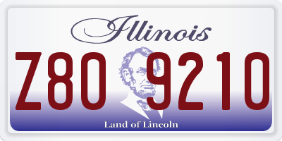 IL license plate Z809210