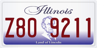 IL license plate Z809211