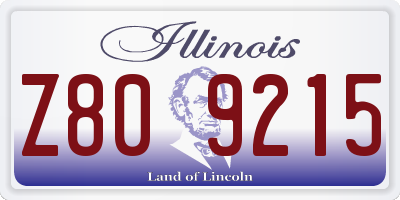 IL license plate Z809215