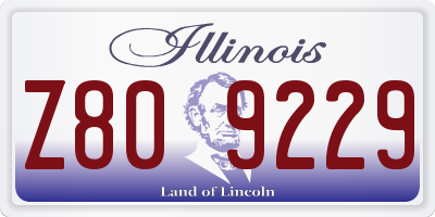 IL license plate Z809229