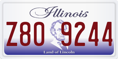IL license plate Z809244