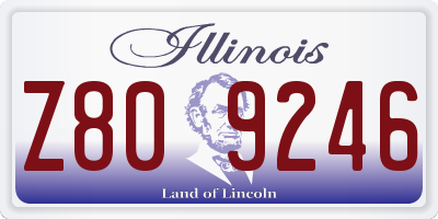 IL license plate Z809246
