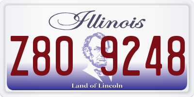 IL license plate Z809248