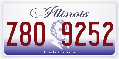 IL license plate Z809252